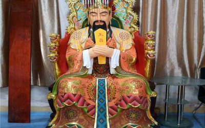 寺廟樹(shù)脂彩繪供奉神佛東岳大帝雕塑