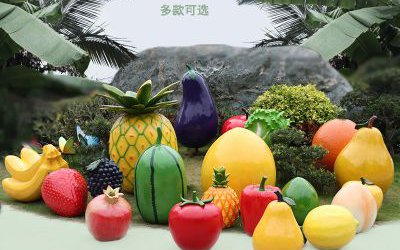 水果雕塑-農場景觀仿真水果玻璃鋼模型擺件園區裝飾