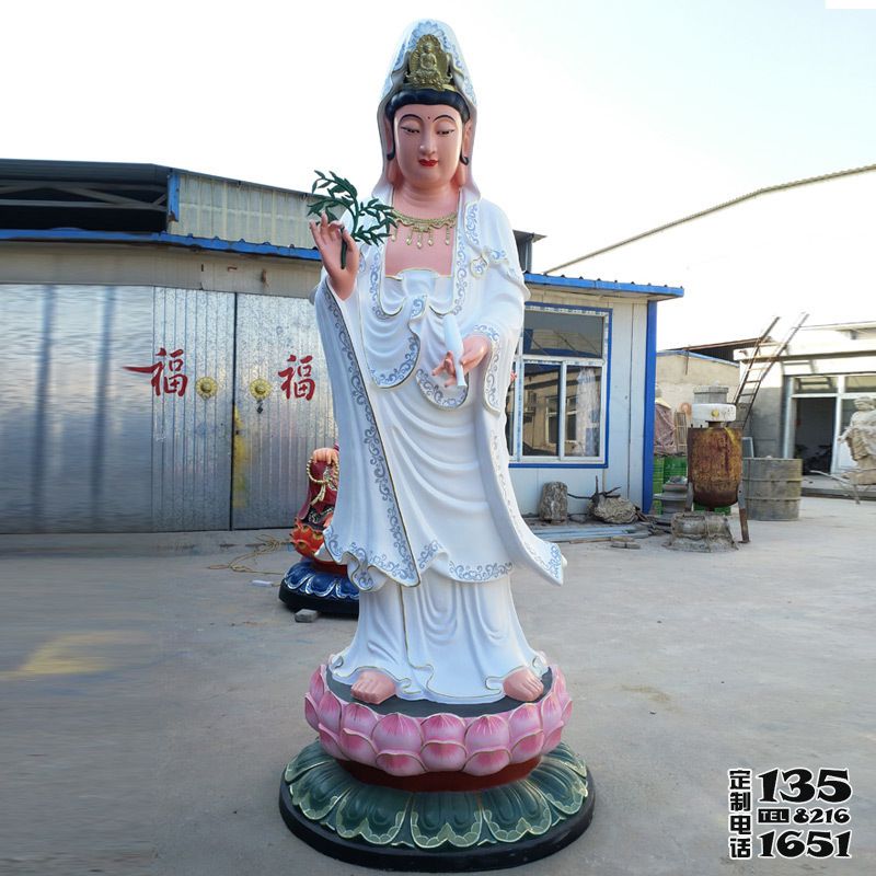 玻璃鋼彩繪戶(hù)外景區(qū)滴水觀音雕塑