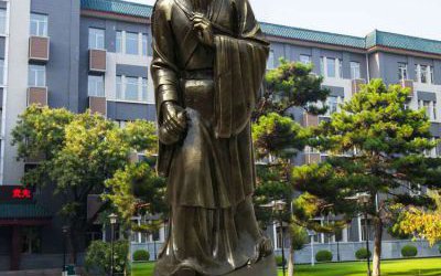 醫院園林外科鼻祖玻璃鋼仿銅華佗雕塑
