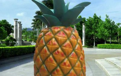 農場大型景觀玻璃鋼仿真水果菠蘿雕塑