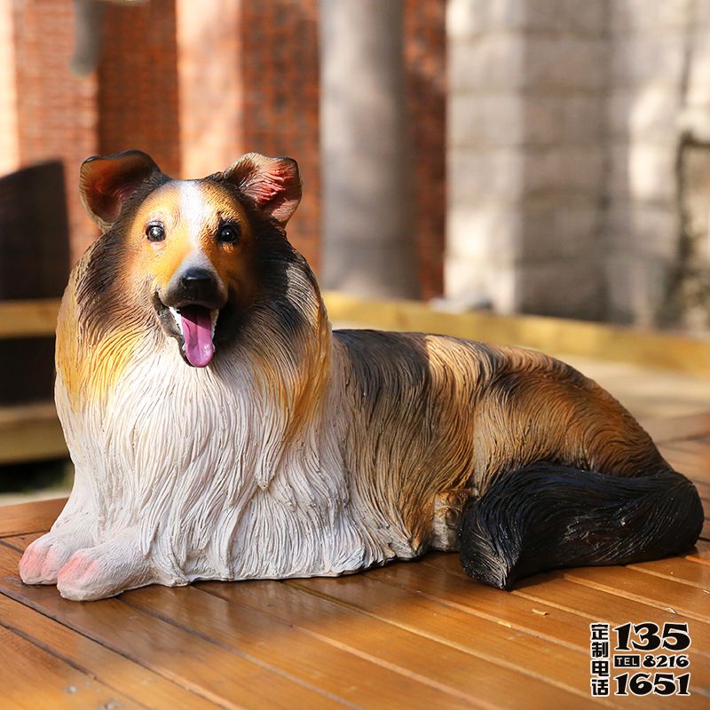 室內創意玻璃鋼仿真動物景觀狗雕塑 室內創意玻璃鋼仿真動物景觀狗雕塑